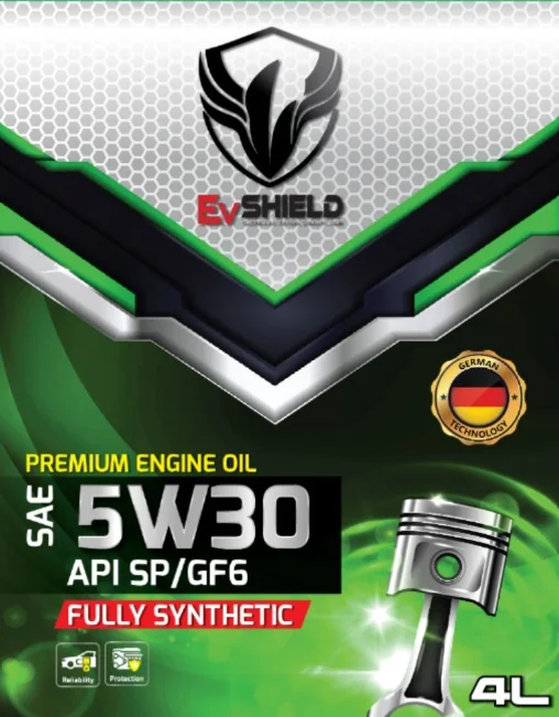 EVShield 5W-30 Fully Synthetic Engine Oil label